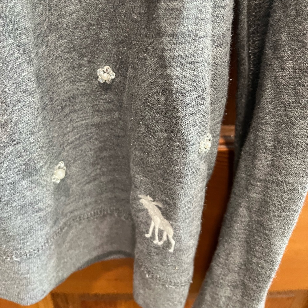 Abercrombie & Fitch Charcoal Embellished Top - Picture 2 of 4